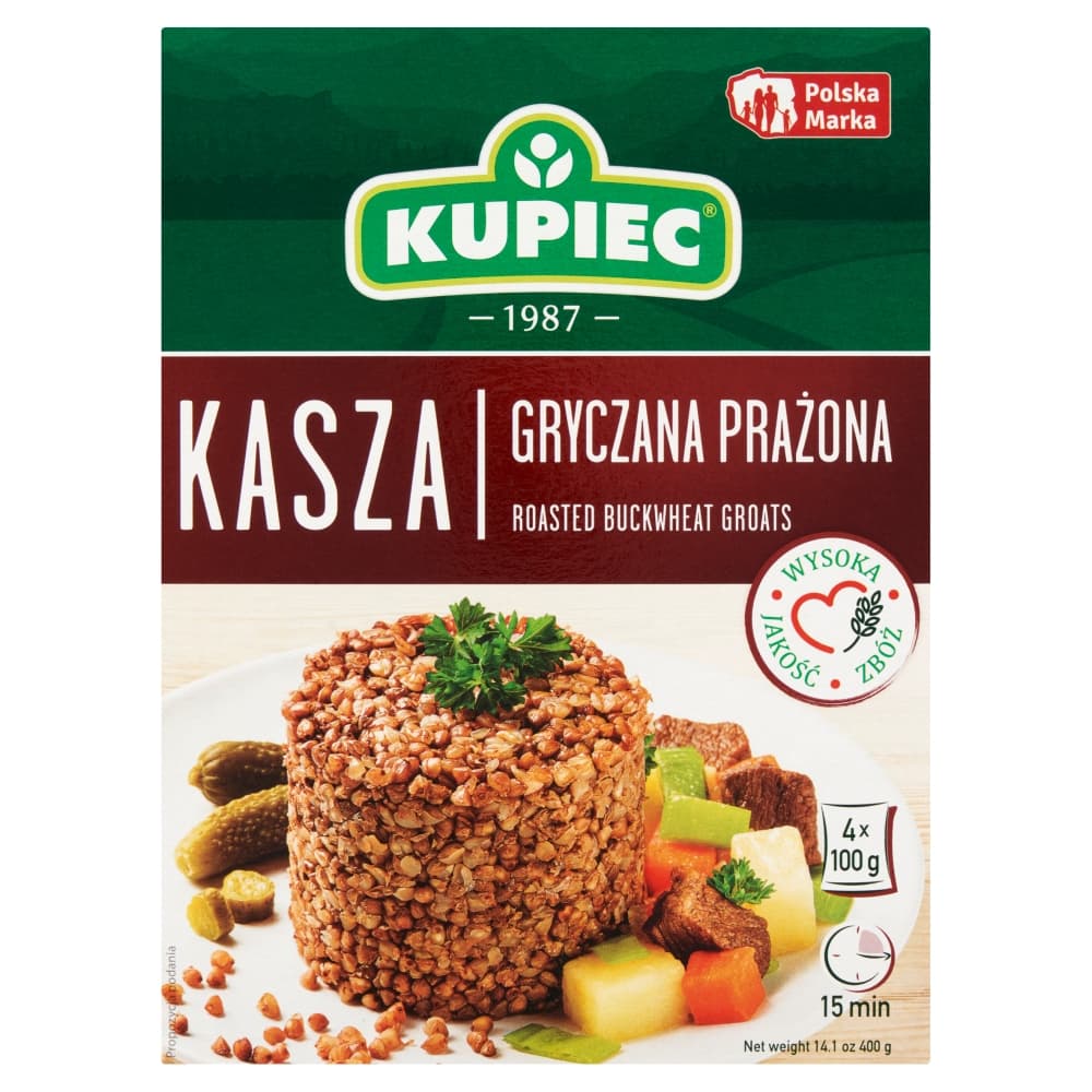 KUPIEC Kasza gryczana 4x100g 400 g