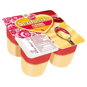 ZOTT SERDUSZKO Pudding wanilia-malina 4x125g 500 g ZOTT SERDUSZKO Pudding wanilia-malina 4x125g 500 g