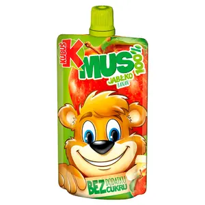 KUBUŚ Mus 100% jabłko banan 100 g KUBUŚ Mus 100% jabłko banan 100 g