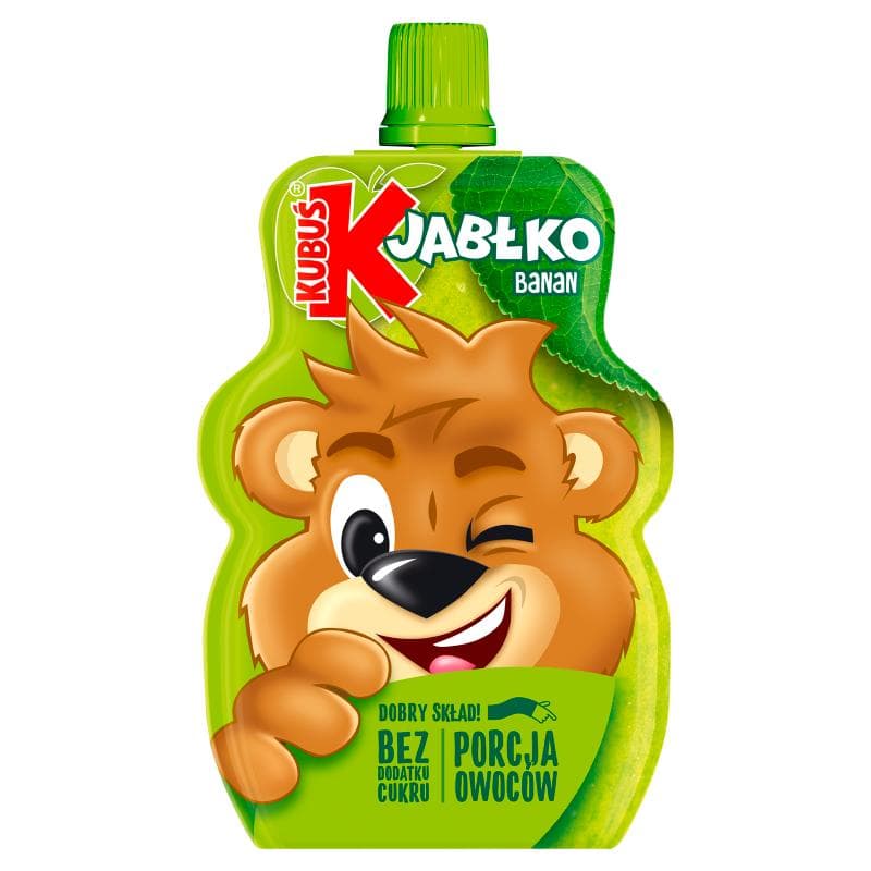 KUBUŚ Mus 100% jabłko banan 100 g