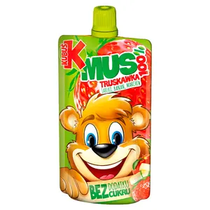 KUBUŚ Mus 100% truskawka jabłko banan marchewka 100 g KUBUŚ Mus 100% truskawka jabłko banan marchewka 100 g