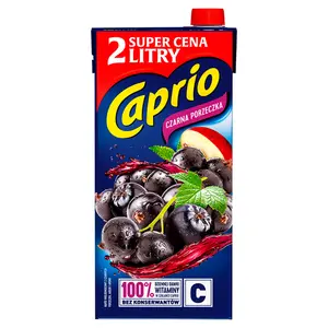 CAPRIO Napój czarna porzeczka 2000 ml CAPRIO Napój czarna porzeczka 2000 ml