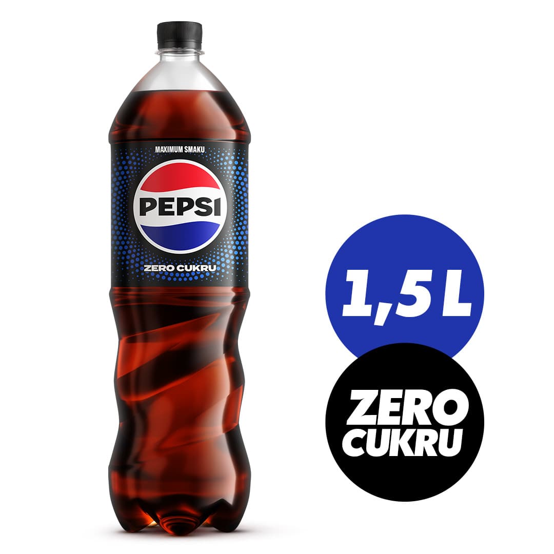 PEPSI COLA Napój gazowany bez cukru 1500 ml