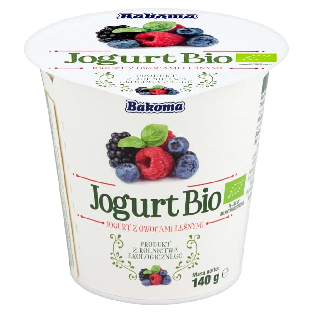 BAKOMA PREMIUM Jogurt z owocami leśnymi BIO 140 g