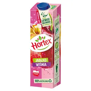HORTEX Napój jabłko wiśnia 1000 ml HORTEX Napój jabłko wiśnia 1000 ml