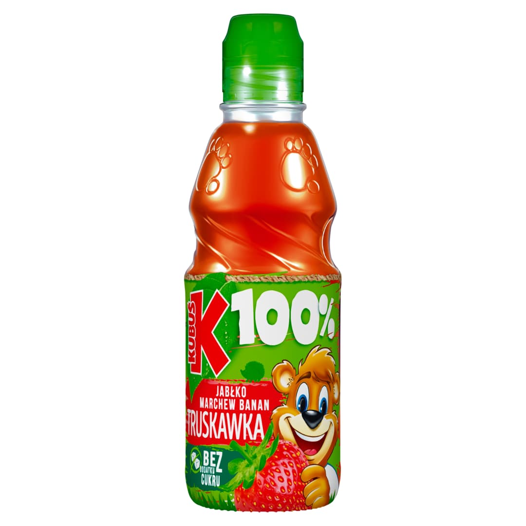 KUBUŚ 100% Sok jabłko marchew banan truskawka 300 ml