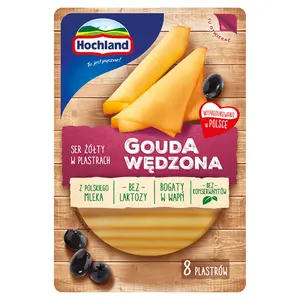 HOCHLAND Ser żółty Gouda wędzony 135 g HOCHLAND Ser żółty Gouda wędzony 135 g