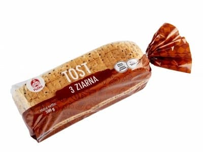 PUTKA Chleb tostowy 3 ziarna 500 g