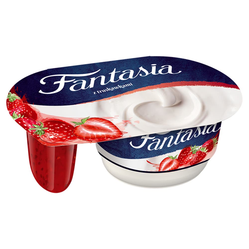 DANONE FANTASIA Jogurt kremowy truskawkowy 118 g