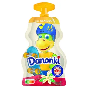 DANONE DANONKI Jogurt o smaku waniliowym 70 g DANONE DANONKI Jogurt o smaku waniliowym 70 g