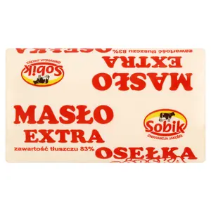 SOBIK Masło ekstra osełka górska 300 g SOBIK Masło ekstra osełka górska 300 g