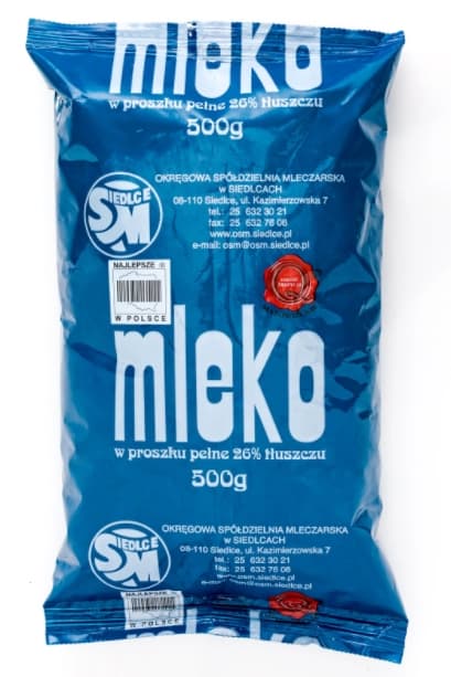 OSM SIEDLCE Mleko w proszku 26% tluszczu 500 g