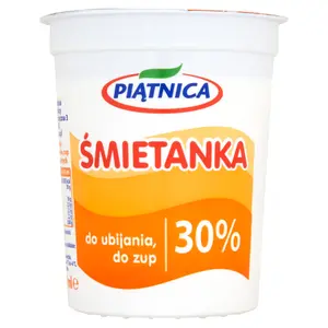 PIĄTNICA Śmietanka 30% 400 ml PIĄTNICA Śmietanka 30% 400 ml