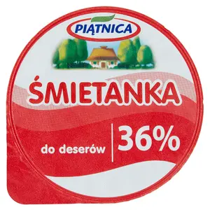 PIĄTNICA Śmietanka 36% 200 g PIĄTNICA Śmietanka 36% 200 g