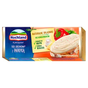 HOCHLAND Ser kremowy z papryką 90 g HOCHLAND Ser kremowy z papryką 90 g