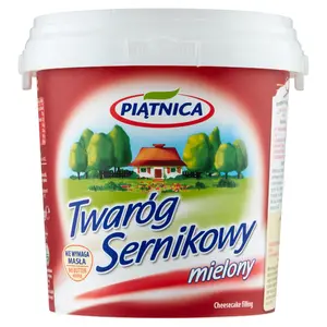 PIĄTNICA Twaróg sernikowy mielony 1000 g PIĄTNICA Twaróg sernikowy mielony 1000 g