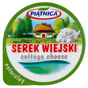 PIĄTNICA Serek wiejski naturalny 200 g PIĄTNICA Serek wiejski naturalny 200 g