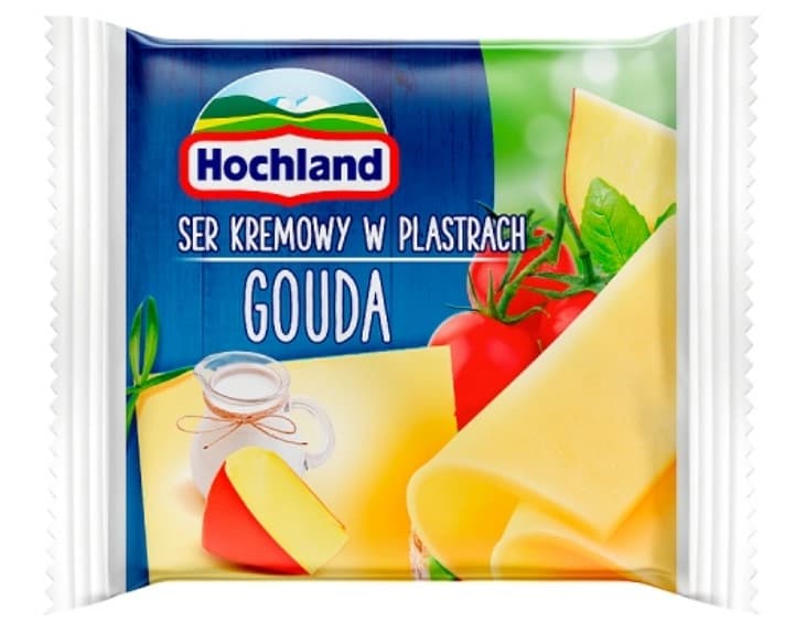 HOCHLAND Ser kremowy w plastrach Gouda 130 g