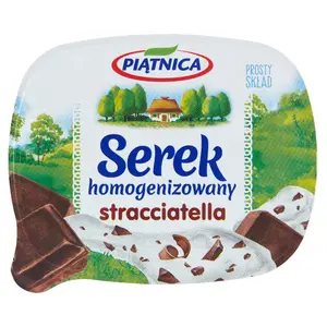 PIĄTNICA Serek homogenizowany stracciatella 150 g PIĄTNICA Serek homogenizowany stracciatella 150 g
