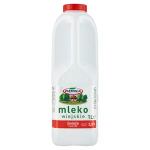 PIĄTNICA Mleko Wiejskie Świeże 3,2% 1000 ml PIĄTNICA Mleko Wiejskie Świeże 3,2% 1000 ml