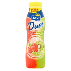 JOVI DUET Napój jogurtowy o smaku truskawki i kiwi 350 g JOVI DUET Napój jogurtowy o smaku truskawki i kiwi 350 g