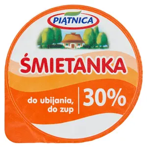 PIĄTNICA Śmietanka 30% 200 ml PIĄTNICA Śmietanka 30% 200 ml