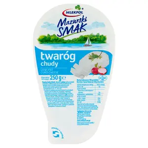 MLEKPOL MAZURSKI SMAK Twaróg chudy 250 g MLEKPOL MAZURSKI SMAK Twaróg chudy 250 g