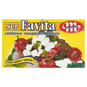 MLEKOVITA FAVITA Ser sałatkowo-kanapkowy półtłusty 270 g MLEKOVITA FAVITA Ser sałatkowo-kanapkowy półtłusty 270 g