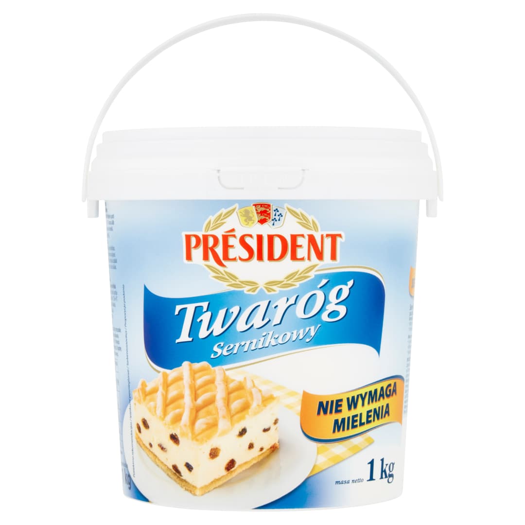 PRESIDENT Twaróg sernikowy 1000 g