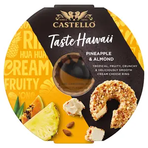 CASTELLO Serek kremowy z ananasem i migdałami 125 g CASTELLO Serek kremowy z ananasem i migdałami 125 g