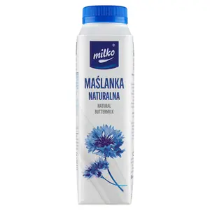 MILKO Maślanka naturalna 330 ml MILKO Maślanka naturalna 330 ml
