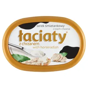 ŁACIATY Serek śmietankowy z chrzanem 135 g ŁACIATY Serek śmietankowy z chrzanem 135 g