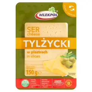 MLEKPOL Ser Tylżycki w plastrach 150 g MLEKPOL Ser Tylżycki w plastrach 150 g