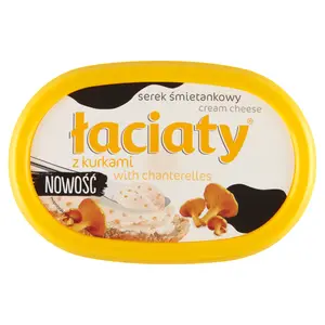 ŁACIATY Serek śmietankowy z kurkami 135 g ŁACIATY Serek śmietankowy z kurkami 135 g