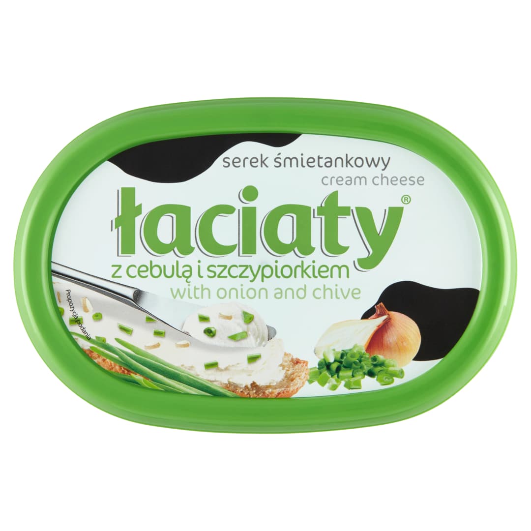 ŁACIATY Serek śmietankowy z cebulą i szczypiorkiem 135 g