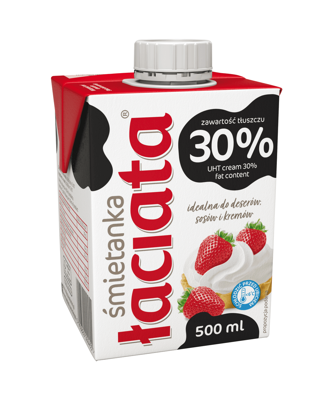 ŁACIATA Śmietanka 30% UHT 500 ml