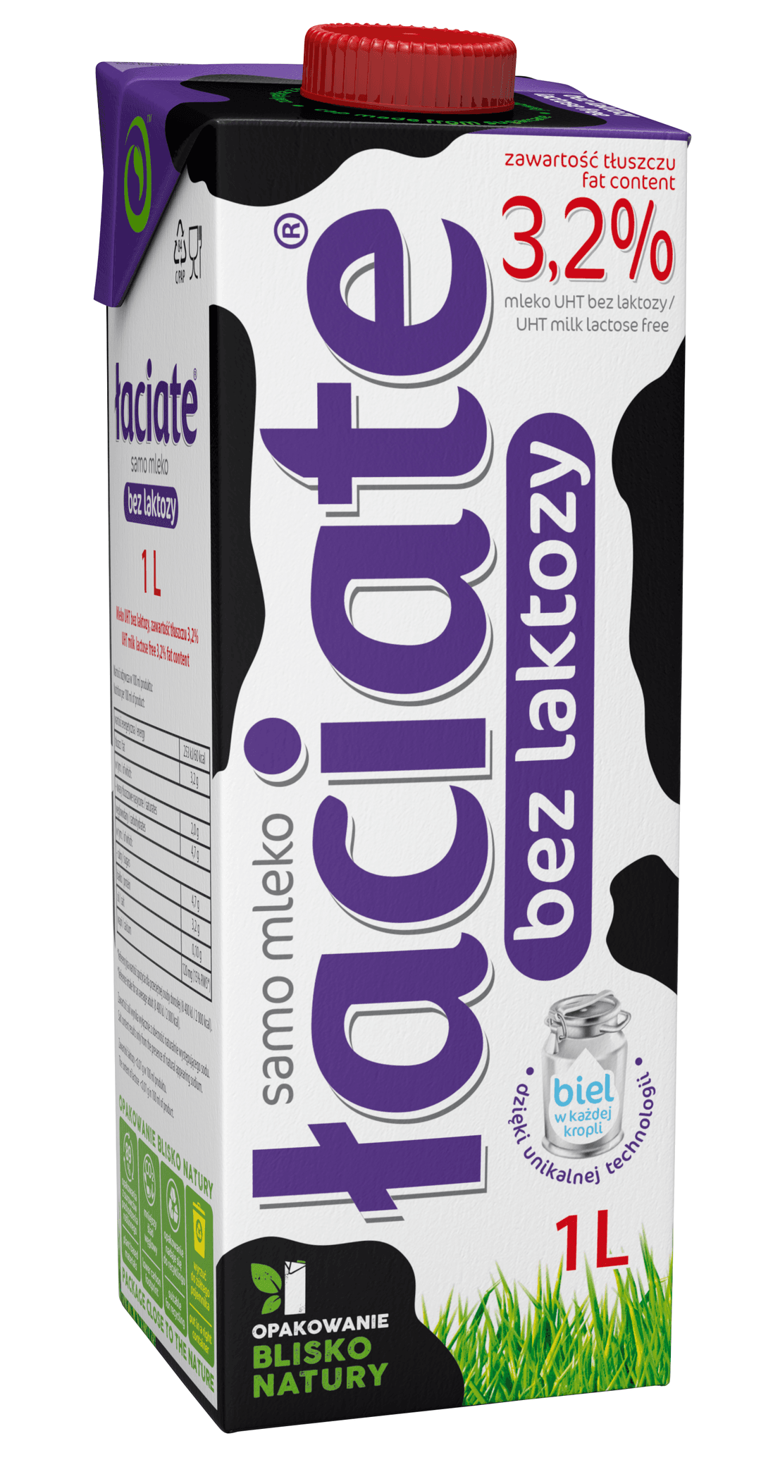 ŁACIATE Mleko UHT 3,2% bez laktozy 1000 ml