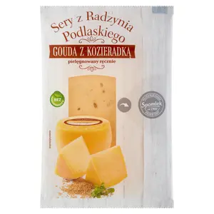 SPOMLEK SERENADA Ser żółty Gouda z kozieradką w plastrach 135 g SPOMLEK SERENADA Ser żółty Gouda z kozieradką w plastrach 135 g