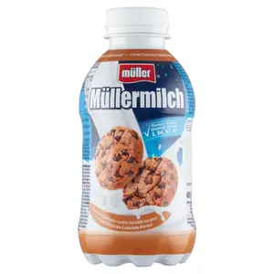 MÜLLER MÜLLERMILCH Napój mleczny o smaku ciasteczka-czekolada-karmel 400 g MÜLLER MÜLLERMILCH Napój mleczny o smaku ciasteczka-czekolada-karmel 400 g