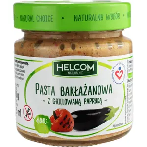 HELCOM Pasta bakłażanowa z grillowaną papryką VEGE 190 g HELCOM Pasta bakłażanowa z grillowaną papryką VEGE 190 g