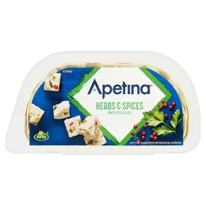 APETINA Ser biały w zalewie olejowej z ziołami 100 g APETINA Ser biały w zalewie olejowej z ziołami 100 g