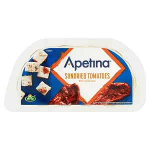 APETINA Ser biały w kostkach z suszonymi pomidorami 100 g APETINA Ser biały w kostkach z suszonymi pomidorami 100 g