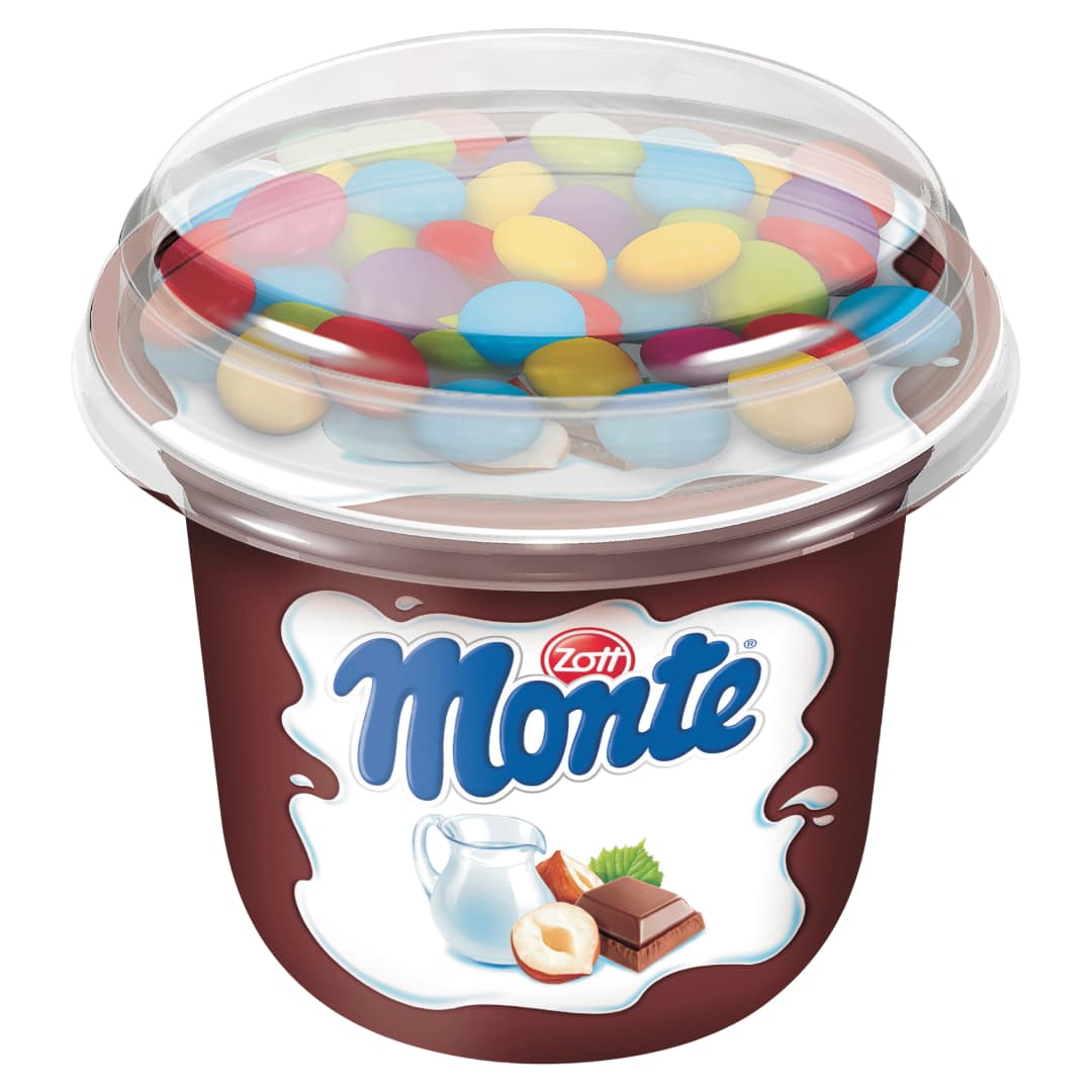 ZOTT MONTE ORGINAL Deser z drażami kakaowymi Top Cup 70 g