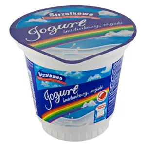 STRZAŁKOWO Jogurt śmietankowy wiejski 220 g STRZAŁKOWO Jogurt śmietankowy wiejski 220 g