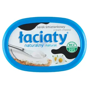 ŁACIATY Serek śmietankowy naturalny 135 g ŁACIATY Serek śmietankowy naturalny 135 g