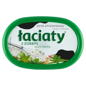 ŁACIATY Serek śmietankowy z ziołami 135 g ŁACIATY Serek śmietankowy z ziołami 135 g