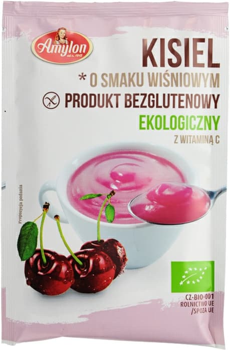 AMYLON Kisiel o smaku wiśniowym bezglutenowy BIO 30 g