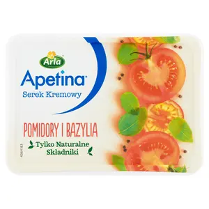 APETINA Serek kremowy pomidory i bazylia 125 g APETINA Serek kremowy pomidory i bazylia 125 g