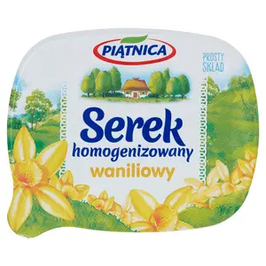 PIĄTNICA Serek homogenizowany waniliowy 150 g PIĄTNICA Serek homogenizowany waniliowy 150 g