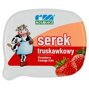 ROLMLECZ Serek homogenizowany truskawkowy 200 g ROLMLECZ Serek homogenizowany truskawkowy 200 g